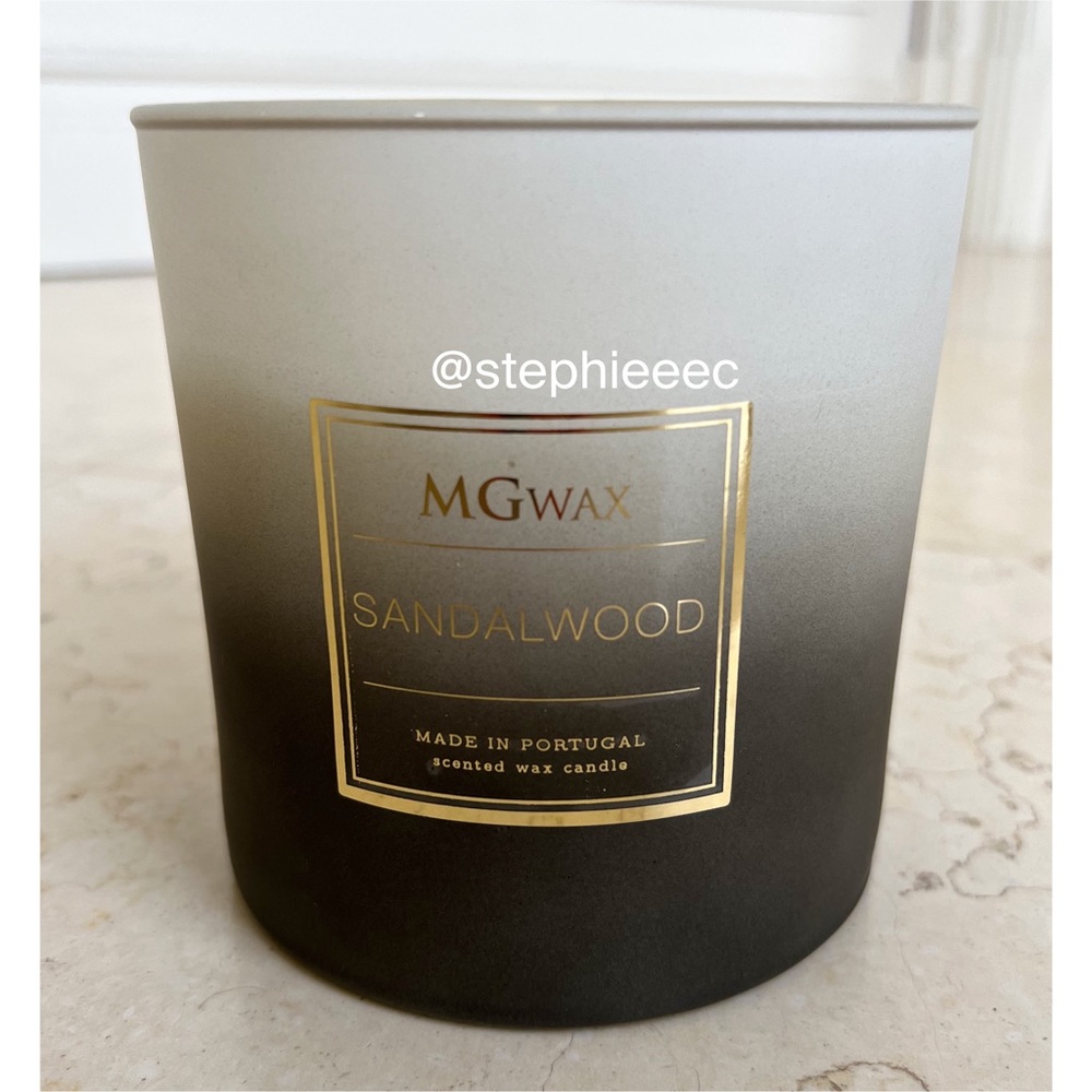 NWT MGWAX Sandalwood Candle Made in Portugal